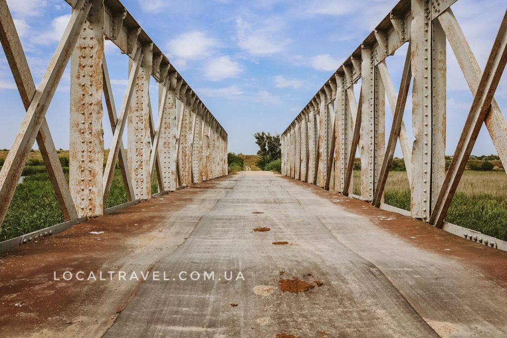 Железный мост в селе Тягинка