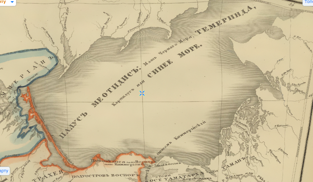 Азовське море на старих картах