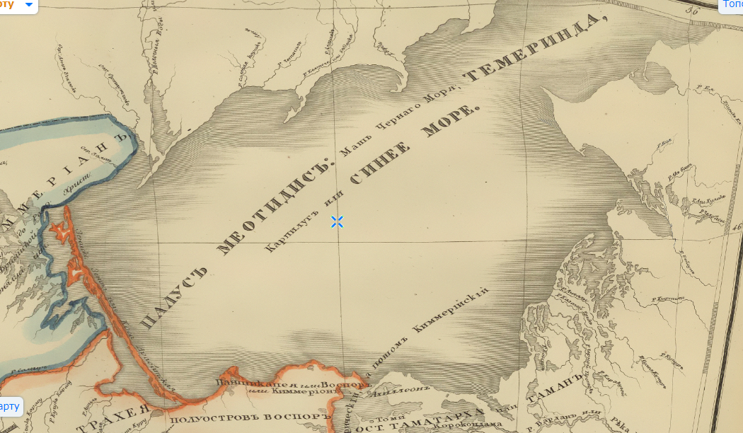Азовское море на старых картах