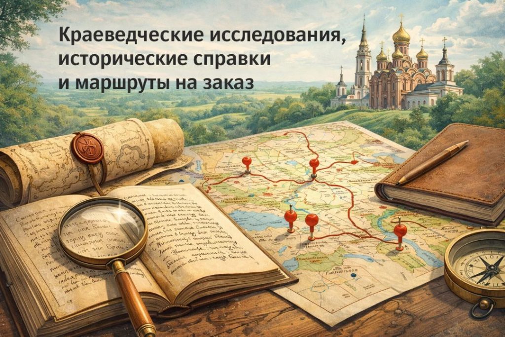 Краеведческие исследования, исторические справки и маршруты на заказ 